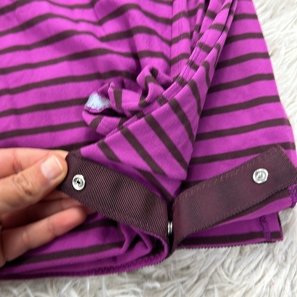 Lululemon Vinyasa Scarf Deenie Stripe Regal Plum Bordeaux Drama - Picture 4 of 5